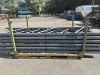 11 échelles de 3 600 mm de hauteur Profondeur : 1 000 mm Fût (montant) : 80 mm 30 lisses de 2 700 mm section 100 x 50 mm Capacité : 2 tonnes par niveau