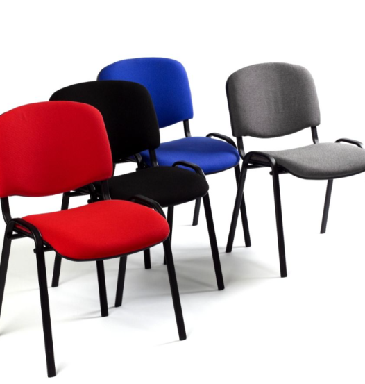Chaise dossier & assise tissu