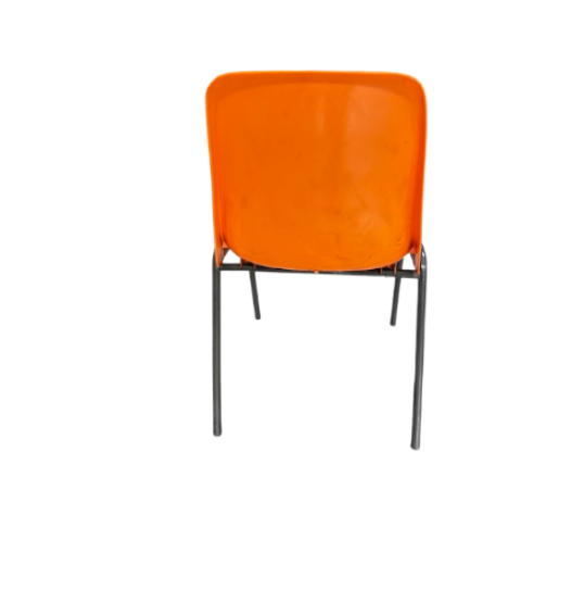 chaise coque orange