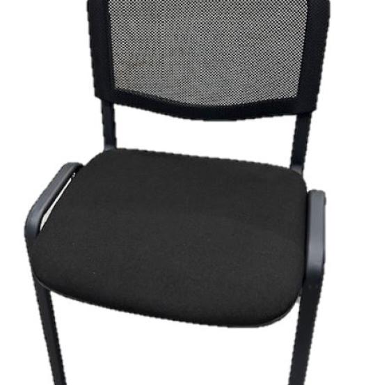 Chaise dossier résille coloris noir