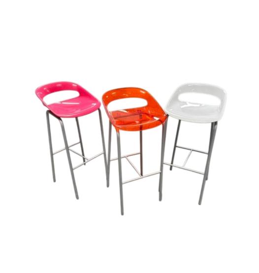 Tabouret de bar assise coque, hauteur 77 cm d'occasion