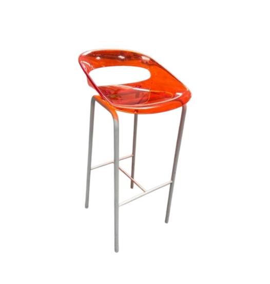 Tabouret de bar assise coque, hauteur 77 cm d'occasion