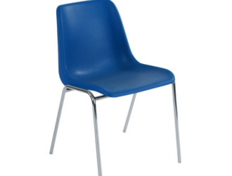 Chaise coque Bleu Roi