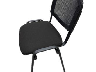 Chaise dossier résille coloris noir