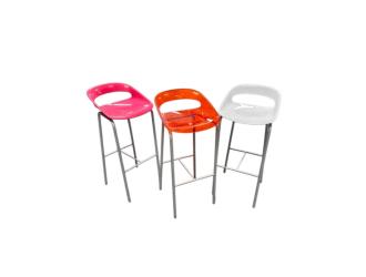 Tabouret de bar assise coque, hauteur 77 cm d'occasion